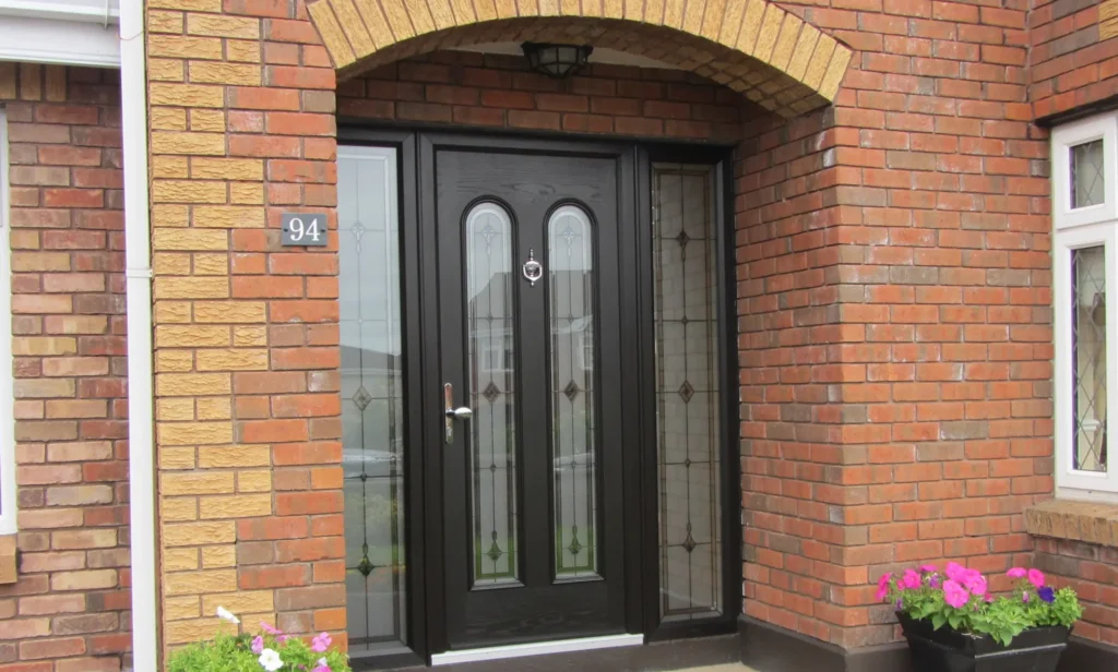 Black composite door