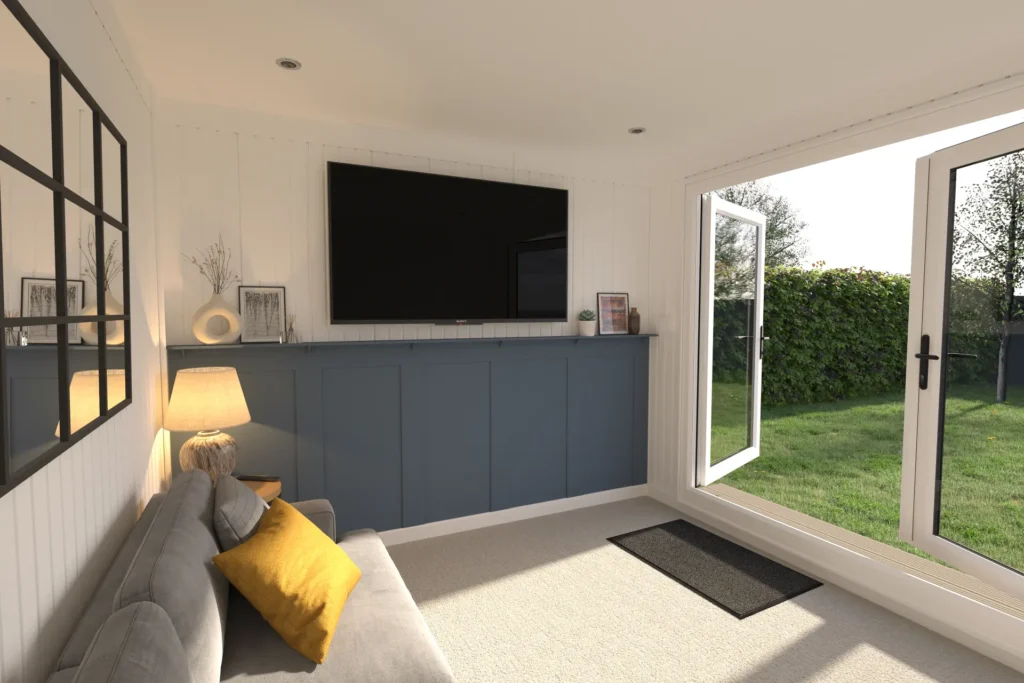 Garden room used for relaxation